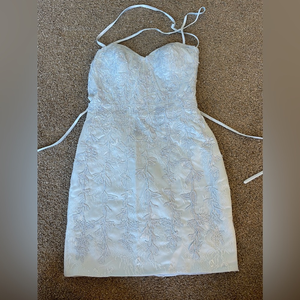 Light blue dress size 4 (never worn before) (homecoming)